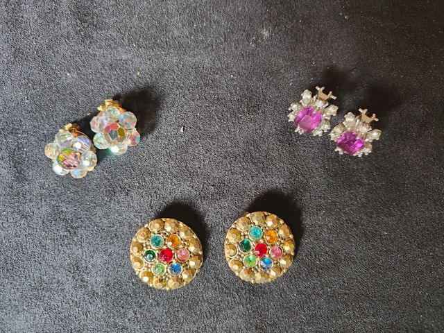 Pendientes vintage multicolor