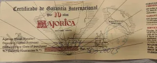 Collar y pendientes Majorica beige y dorado