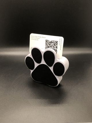 Porta biglietti da visita a zampa