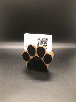 Porta biglietti da visita a zampa