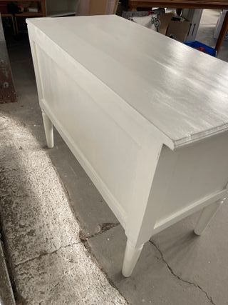 Cómoda blanca de madera - 6 cajones