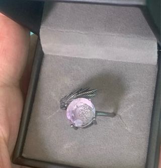 Anillo amatista plata ley - ala
