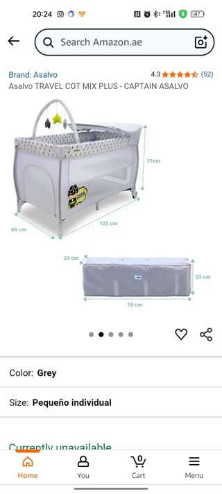Parque cuna bebé - Plegable capitan asalvo 