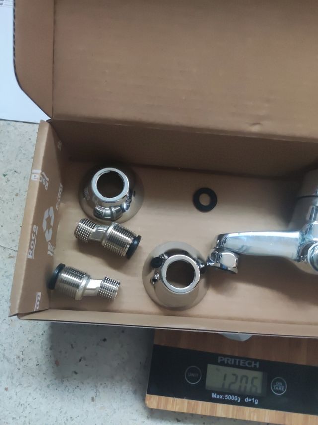 Grifo ducha Roca monomando - plata