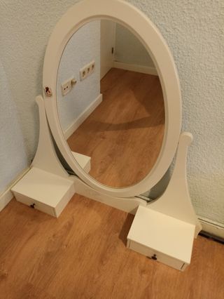Espejo tocador Ikea blanco Hemnes
