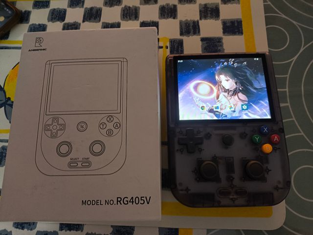 Anbernic RG405V 128GB - Gris/Morado