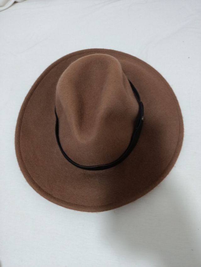 Sombrero marrón de fieltro