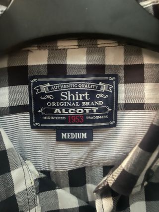 Camicia Alcoot a quadri B/N