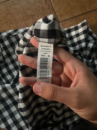 Camicia Alcoot a quadri B/N