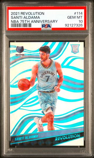 Cromo 2021 Santi Aldama #114 en PSA 10
