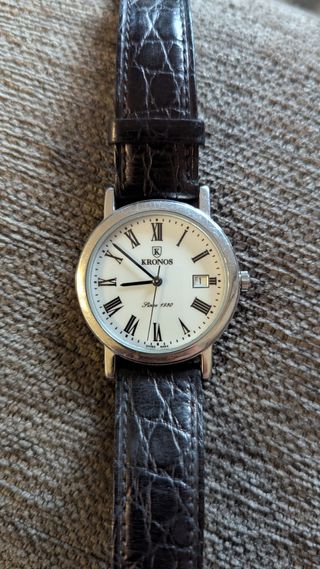 Reloj Kronos - Pulsera negra