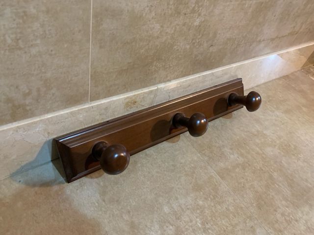 Perchero Pared 3 Ganchos - Madera