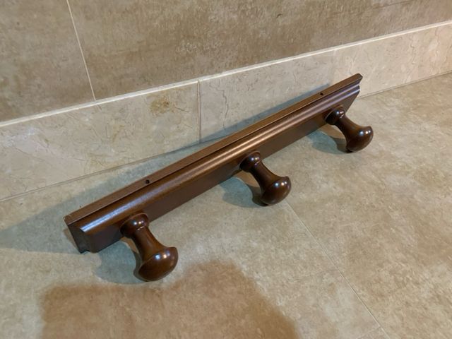 Perchero Pared 3 Ganchos - Madera