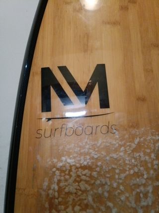 Tabla surf bambú carbono