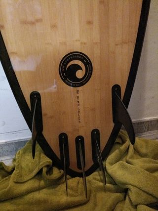 Tabla surf bambú carbono