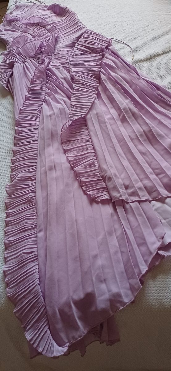 Abito lungo da cerimonia  plissettato