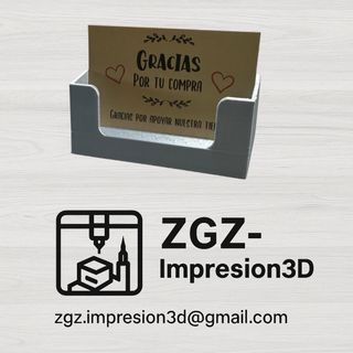 Soporte tarjetas visita - Impresión 3D