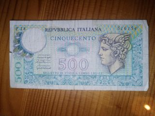 Banconote 500 Lire italiane