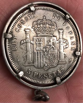 5 Pesetas Plata 1891 Alfonso XIII Marco Plata 