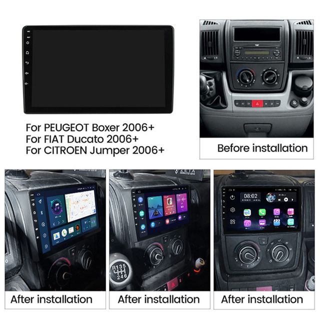 Radio Pantalla CARPLAY Fiat Ducato Jumper Boxer