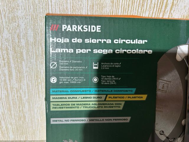 Sega circolare a 2 lame Parkside 140mm