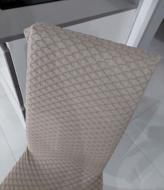 Coprisedia Beige in Tessuto  