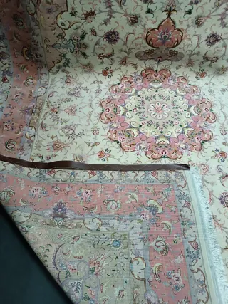 Tappeto persiano autentico in lana e seta - 294x200 cm