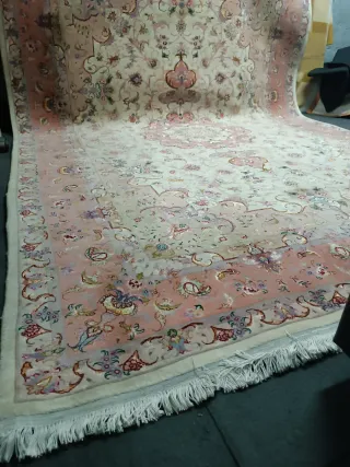 Tappeto persiano autentico in lana e seta - 294x200 cm