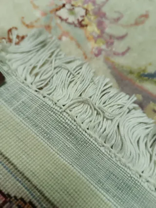 Tappeto persiano autentico in lana e seta - 294x200 cm