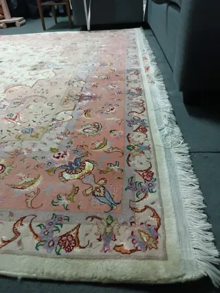 Tappeto persiano autentico in lana e seta - 294x200 cm