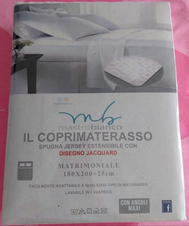 Coprimaterasso Matrimoniale Mastrobianco    