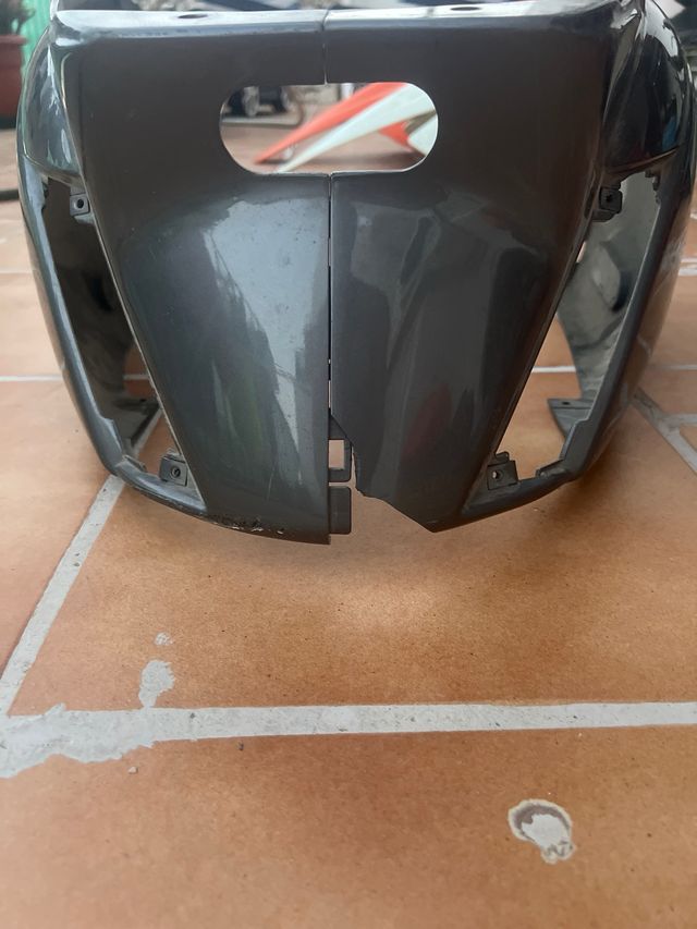 Plastico Piaggio Zip trasero gris