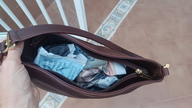 Bolso piel marrón - VRMONT