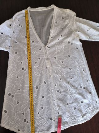 Blusa bianca cotone estiva
