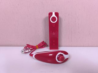 Wii mando rojo+Nunchuck