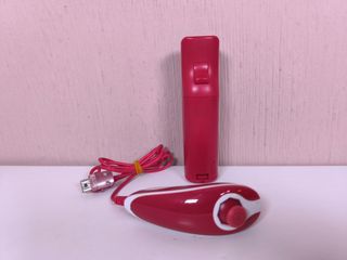 Wii mando rojo+Nunchuck