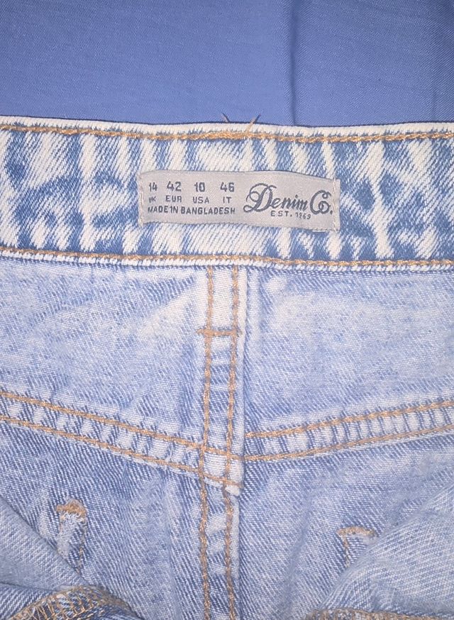 Mini Falda Vaquera Desgastada