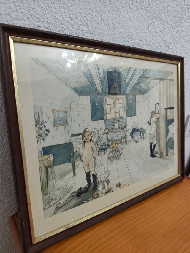 Pintura infantil vintage