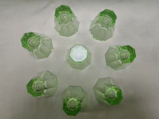 8 Vasos vodka de cristal de uranio