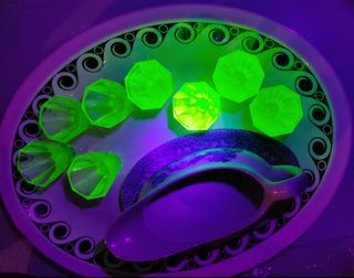 8 Vasos vodka de cristal de uranio