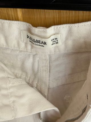 Shorts vaqueros blancos -talla S
