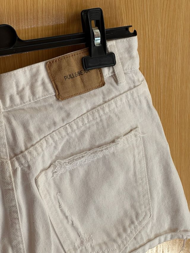 Shorts vaqueros blancos -talla S