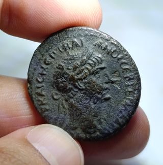 Moneda Romana Emperador Trajano
