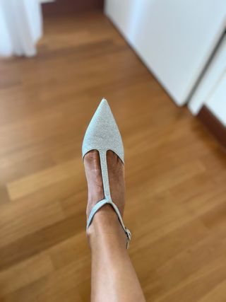 Décolleté Isabelle Lorusso argento glitter