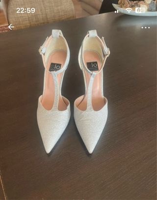 Décolleté Isabelle Lorusso argento glitter
