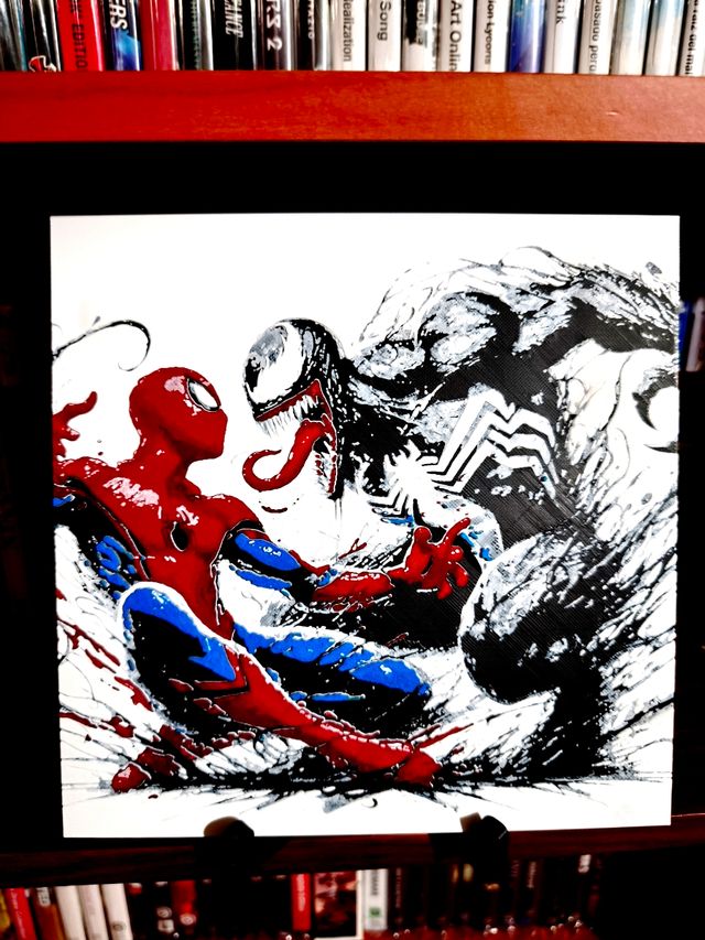 Cuadro de Venom vs Spiderman