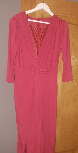 Vestido rojo fiesta talla 48