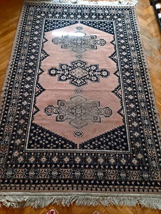 Alfombra - Rosa y negra