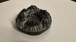 Cenicero volcán resina