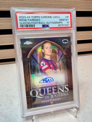 Cromo firmado y numerado Irene Paredes en PSA 10